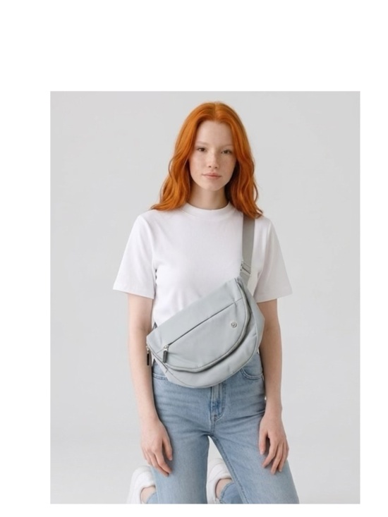 lululemon athletica Handbags - lululemon athletica Light water Gray Crossbody Sling Bag